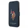 U.S. POLO ASSN. USFLBKP12MPUGFLNV Book Case, iPhone 12/12 Pro 6,1 colio, Navy, Polo Embroidery Collection