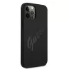 Guess Script Vintage Hard Case, skirta Apple iPhone 12 Pro Max 6,7 colių, juoda