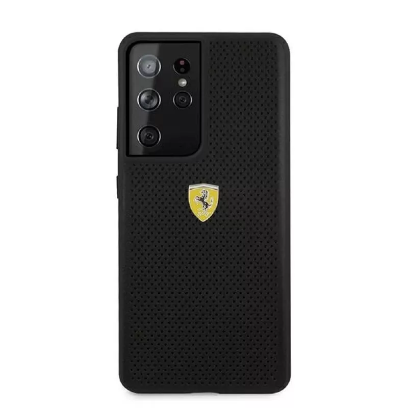 Ferrari FESPEHCS21LBK S21 Ultra G996 Black Hardcase On Track Perforated