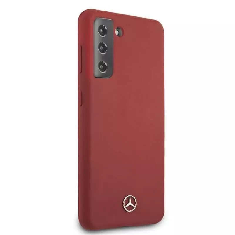 Mercedes-Benz Silicone Line Hard Case Samsung Galaxy S21 (SM-G991) - Raudona