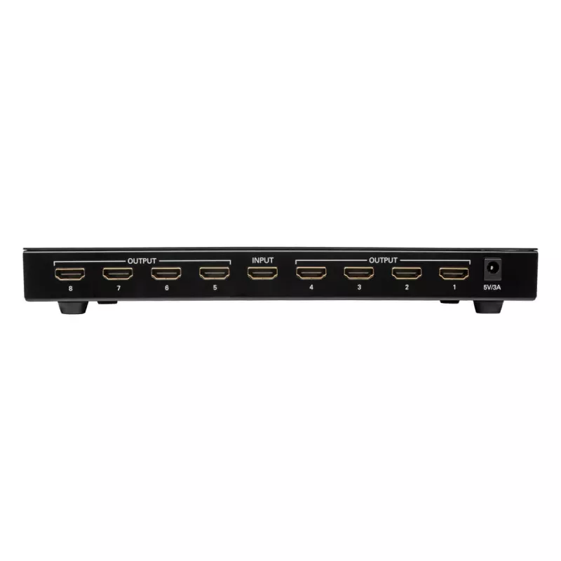 Eaton Tripp Lite B118-008-UHD HDMI jungiklis – 8 įėjimai, 1 išėjimas, 4K UHD, HDR, juodas