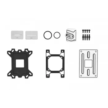EK Water Blocks EK-Quantum Velocity D-RGB AMD AM4 procesoriaus vandens blokas - sidabrinis/juodas/permatomas