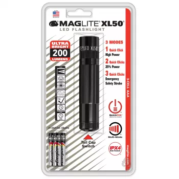 MAGLITE XL50 LED Prožektorius 200 liumenų Juodas