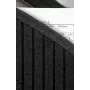 Veloflex Vertikalus segtuvas 4446280 DIN A4 iki 56cm 23 skyriai PP Juoda