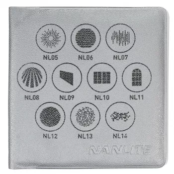 Nanlite Gobo rinkinys 1 - 10 metalinių gobo šablonų, skirtų Forza 60/60B