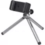 Kaiser Smartphone Tripod 6016 - Kompaktiškas aliumininis/plastikinis trikojis su rutuline galvute ir išmaniojo telefono laikikliu, juodas/sidabrinis