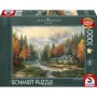 Schmidt Thomas Kinkade Studios Autumn Evening at the Lake 1000 Piece Jigsaw Puzzle