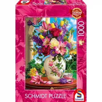 SCHMIDT SPIELE Blumenbouquet (1000 Pieces) Jigsaw Puzzle