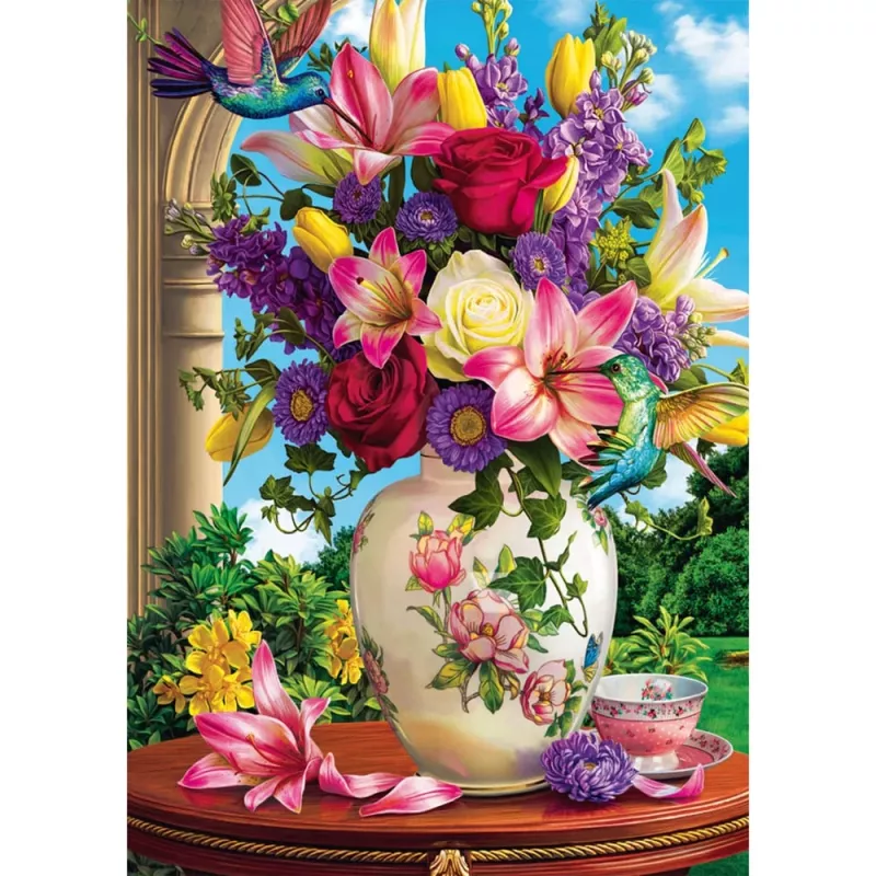 SCHMIDT SPIELE Blumenbouquet (1000 Pieces) Jigsaw Puzzle