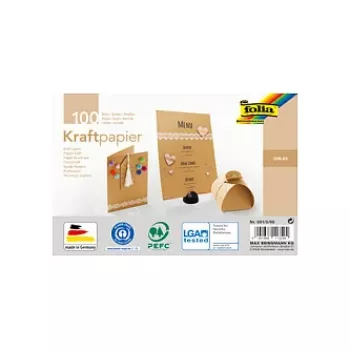 Folia Kraft Cardboard Motif Block Kraft Paper A5 120 g/m²