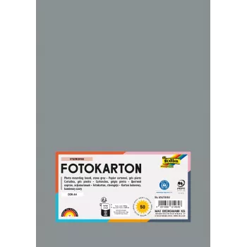 Folia 614/50 84 - Pilka - Vientisa - A4 (210 x 297 mm) - 300 g/m² - 50 lapų - Vokietija