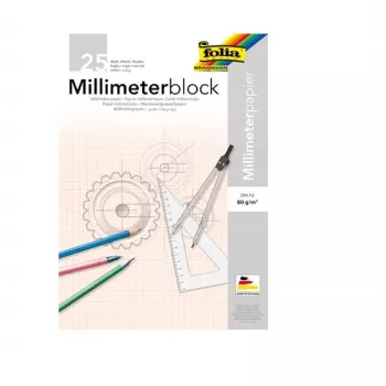 Folia 8230/25 milimetrinio popieriaus bloknotas A3, 25 lapai