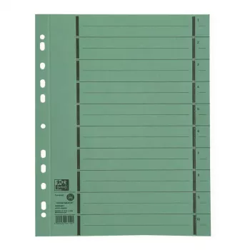 ELBA Divider Sheet 400004667 DIN A4 250 g/m² Manila Cardboard Green