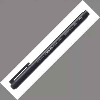 Tombow Mono Fineliner Piešimo rašiklis 01 antgalis 0,24 mm juoda linija 12 vnt. pakuotė