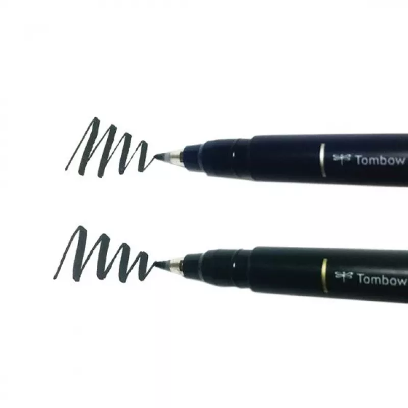 Tombow WS-BHS-2P Dual Brush Pen rinkinys - juoda - 2 vnt. - lizdinė pakuotė