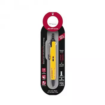 Tombow BC-AP52 Stick Pen - Yellow - Black Ink - 0,7 mm