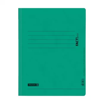 BRUNNEN FACT!plus Spiral Binder Cardboard Green DIN A4