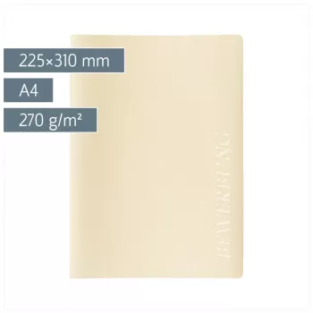 BRUNNEN Application Folder Lines DIN A4 šampanas
