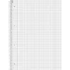 Brunnen College Block A4 Squared Lin.28 80 Sheets 90g Premium Silver 2 Margin Lines