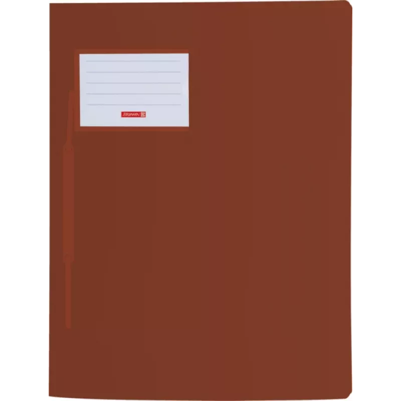 BRUNNEN FACT! Fastener File Polypropylene Brown Translucent DIN A4