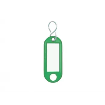 WEDO Jumbo sąvaržėlė žalia 52 mm 21 mm 10 vnt. plastiku dengtas plienas