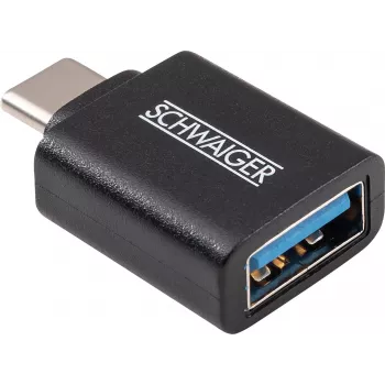 Schwaiger USB Adapter USB 3.1 Type-C Male to USB 3.0 Type-A Female Black (CAU310 533)