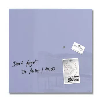 SIGEL Artverum Glass Magnetic Board 48 x 48 cm Lavender GL119