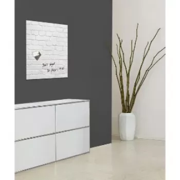 SIGEL GL164 Magnetinė stiklinė lenta 480 x 480 mm balta
