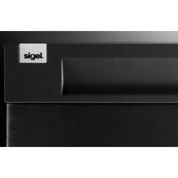 SIGEL CINTANO Stalo kilimėlis S – Juoda – Dirbtinė oda – 600 x 490 mm – 1 vnt.