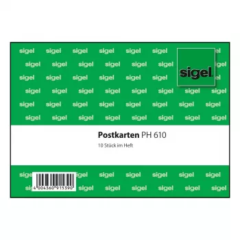 SIGEL PH610 Lipnios kišenės dokumentams A4 žalia 10 vnt.