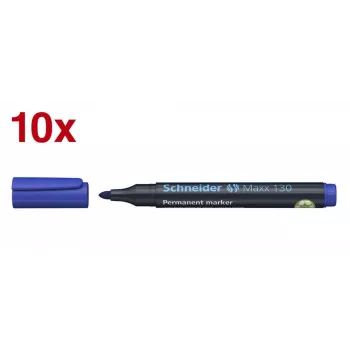 Schneider Maxx 130 Permanent Marker Blue 1.0 - 3.0 mm (10 Pack)