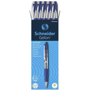 Schneider Gelion+ Gel Rašiklis Mėlynas 0,4 mm - 10 Vnt.