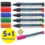 Schneider Maxx 290 Whiteboard ir Flipchart žymeklių rinkinys 6 spalvų 2,0 - 3,0 mm