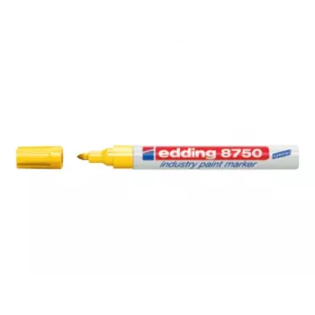 EDDING 8750 Dažų Markeris Baltas 2-4 mm Smailusis Antgalis Pramoninis Nuolatinis