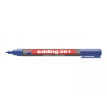 EDDING 361 Sausai nuvalomas žymeklis mėlynas - 1-5 mm kaltinis antgalis, bekvapis, pildomas