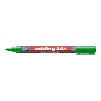 EDDING 361 Lentos Markeris Žalias - Bullet Antgalis - Sausai Nuvalomas - Pildomas