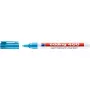 EDDING 400 Permanent Marker - Light Blue - Round Nib - 1 mm - Plastic - Cardboard, Glass, Leather, Metal, Plastic, Wood