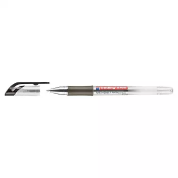 EDDING 2185 Gel Roller - Sealed Gel Pen - Black - Multicolour - Transparent - Extra Fine - Rubber - 0.7 mm