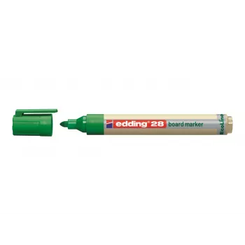 EDDING EcoLine 28 Whiteboard Marker Black Bullet Nib 1.5-3 mm Refillable
