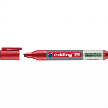 edding 29 EcoLine baltos lentos žymeklis, nuožulnus galiukas 1-5 mm, raudonos spalvos (4-29002)
