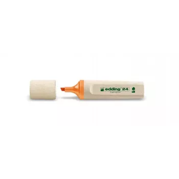 EDDING EcoLine 24 Permanent Marker Chisel Tip Orange 10-Pack