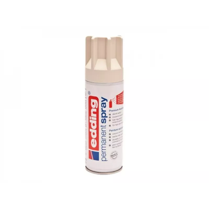 EDDING Premium 5200 akriliniai purškiami dažai - Cream White - 200 ml