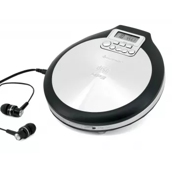 Nešiojamas CD grotuvas Soundmaster CD9220 su 40 s anti-shock, DBBS, juodas/sidabrinis