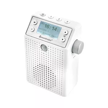 Soundmaster DAB60WE Sieninis Radijas DAB+, FM, Bluetooth, USB, Laisvų Rankų Funkcija, Atsparus Vandeniu, Baltas