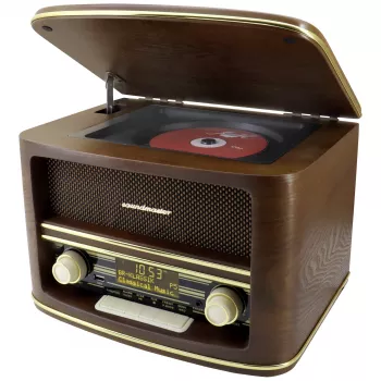 Soundmaster NR961 Stalo radijas DAB+, FM, AUX, USB, CD, Bluetooth, nuotolinio valdymo pultas, ruda spalva