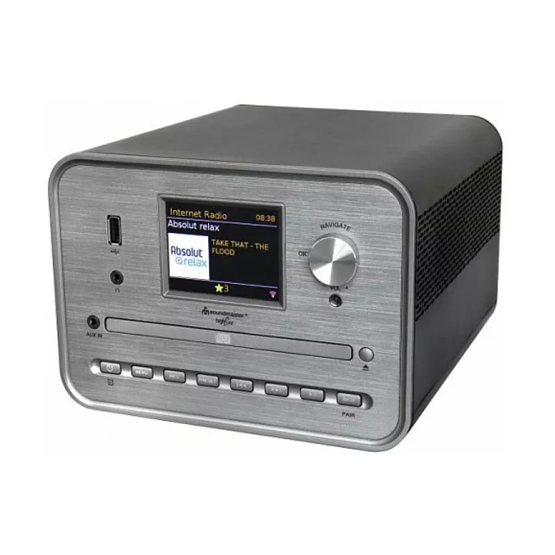 Soundmaster ICD1050SW internetinis radijas su WiFi, DAB+, FM, CD, MP3, USB, Bluetooth, APP - stereo, juodas