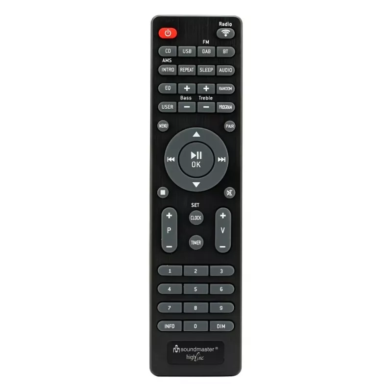 Soundmaster ICD1050SW internetinis radijas su WiFi, DAB+, FM, CD, MP3, USB, Bluetooth, APP - stereo, juodas