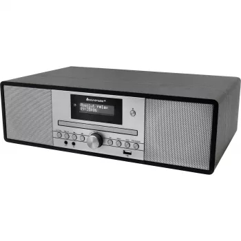 Soundmaster DAB980SW juodas muzikos centras su DAB+/FM-RDS, CD, USB, Bluetooth, kasečių ir plokštelių grotuvu