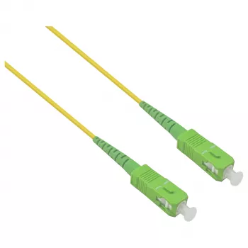 HELOS LWL OS2 Patchkabel Simplex LSZH 2,0mm SC/APC-SC/APC Yellow 15m