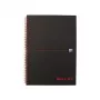 Oxford Office Notebook A4 Squared Black 70 Sheets 140 Pages 90 gsm Optik Paper Stapled